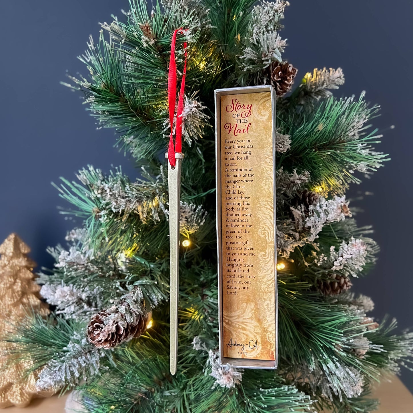 Christmas Nail Story Ornament