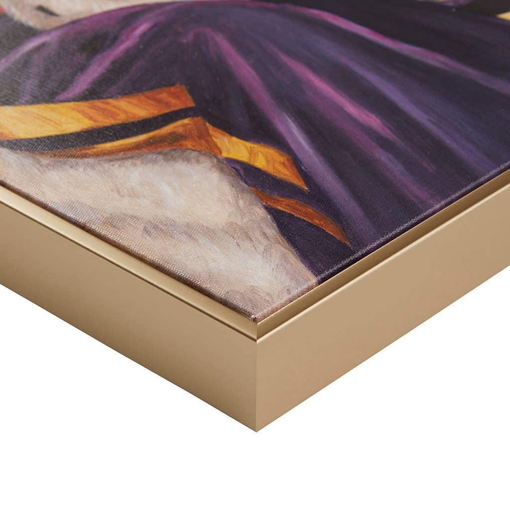 Royal Pet Portrait Framed Canvas Wall Art, King Spaniel Dog
