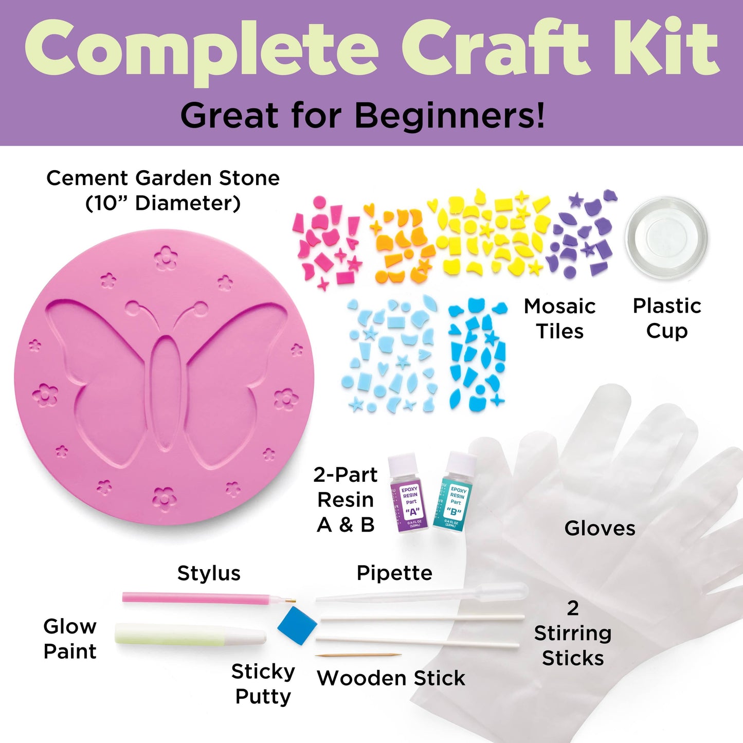 Make a Garden Stone - DIY Resin Craft Kit for Kids