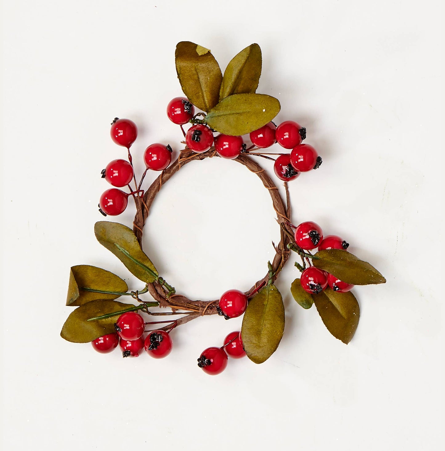 2.25" Berry & Leaf Candle Ring