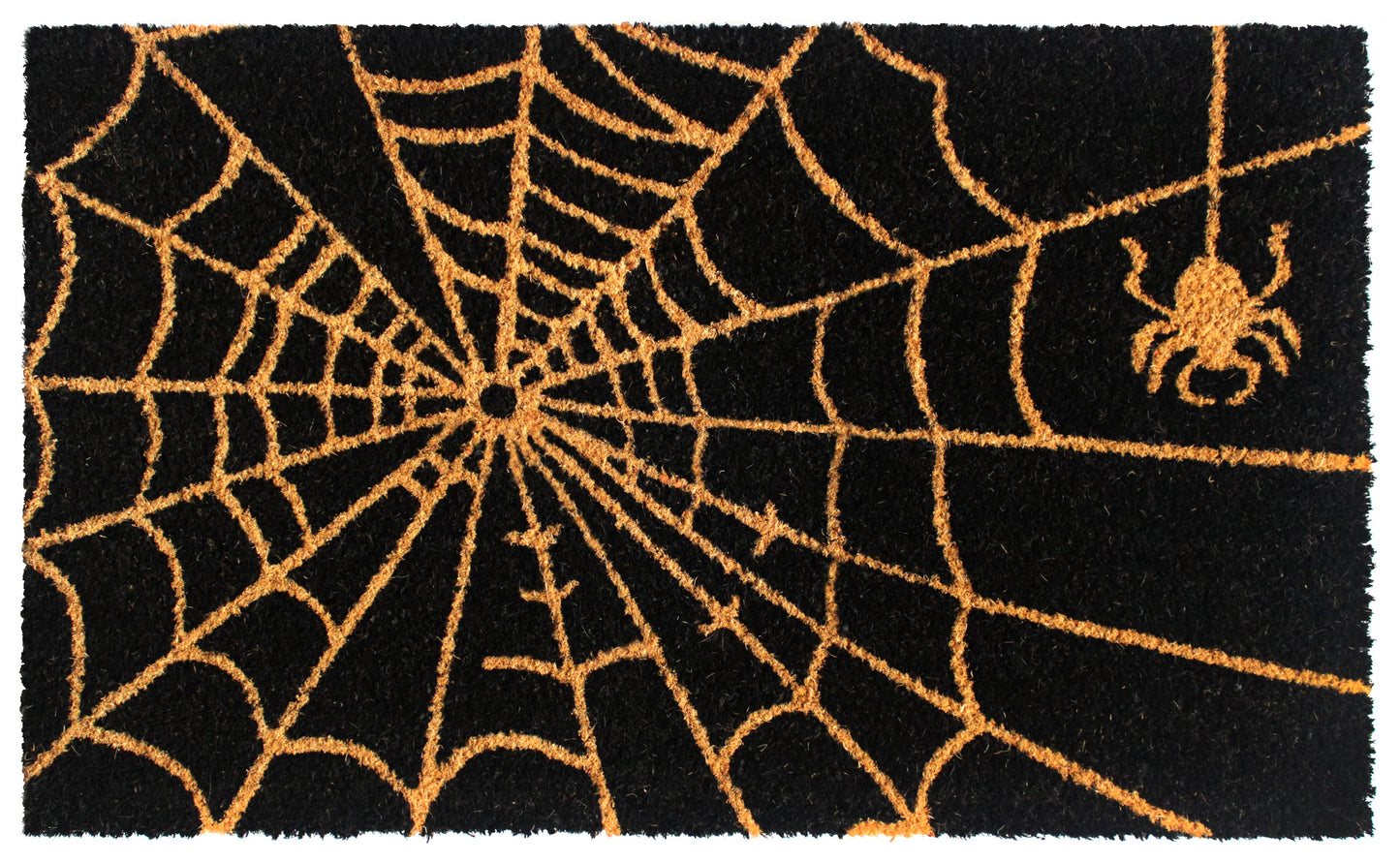 Natural Tufted Spider Web Doormat, 18" x 30"
