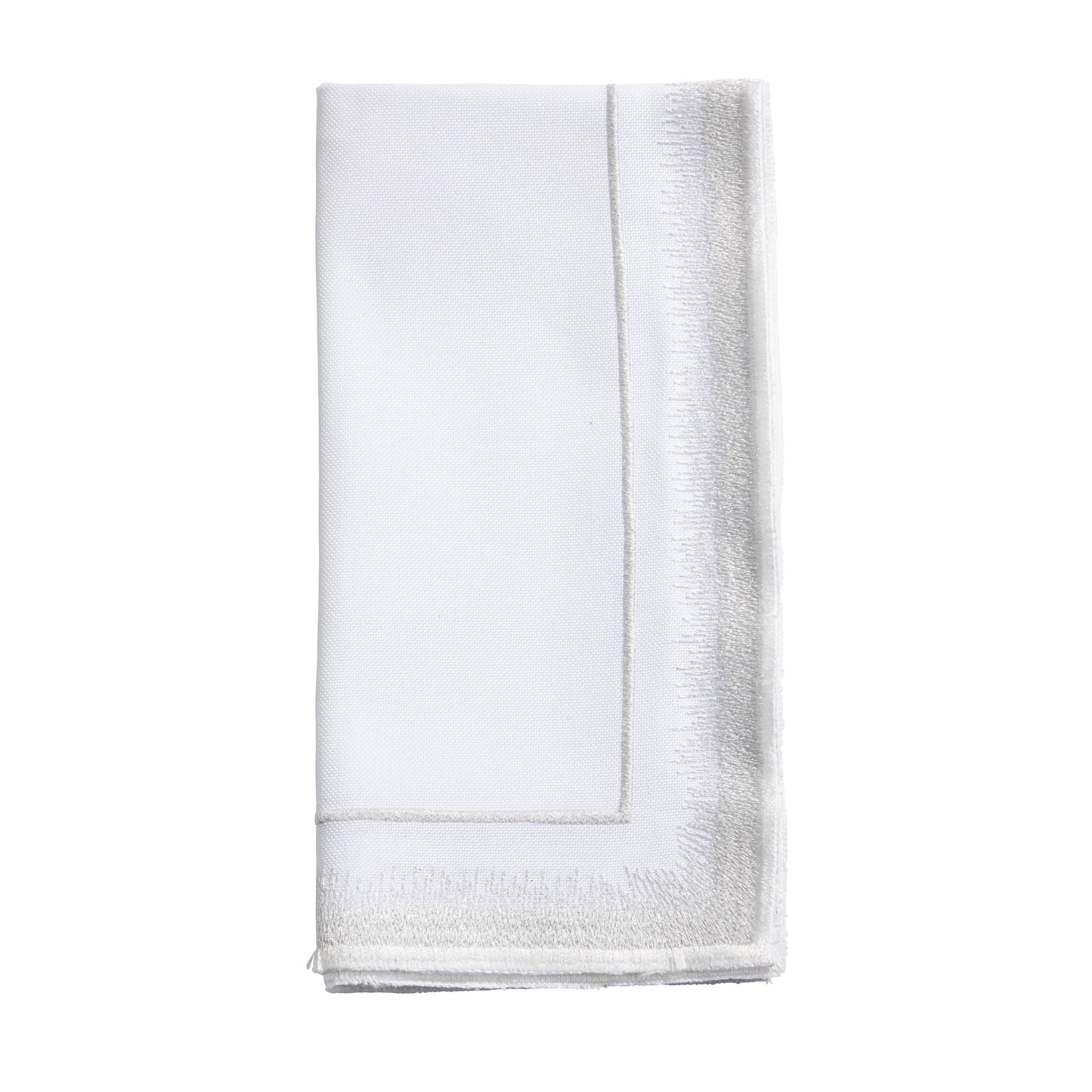 Elegant Embroidered Border Cloth Napkin