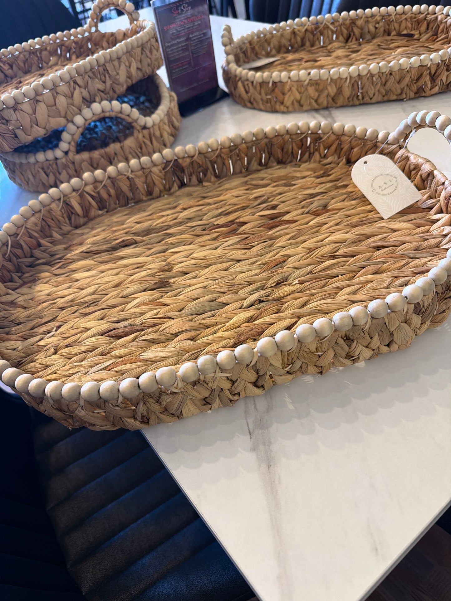 Large Woven Summer Tray