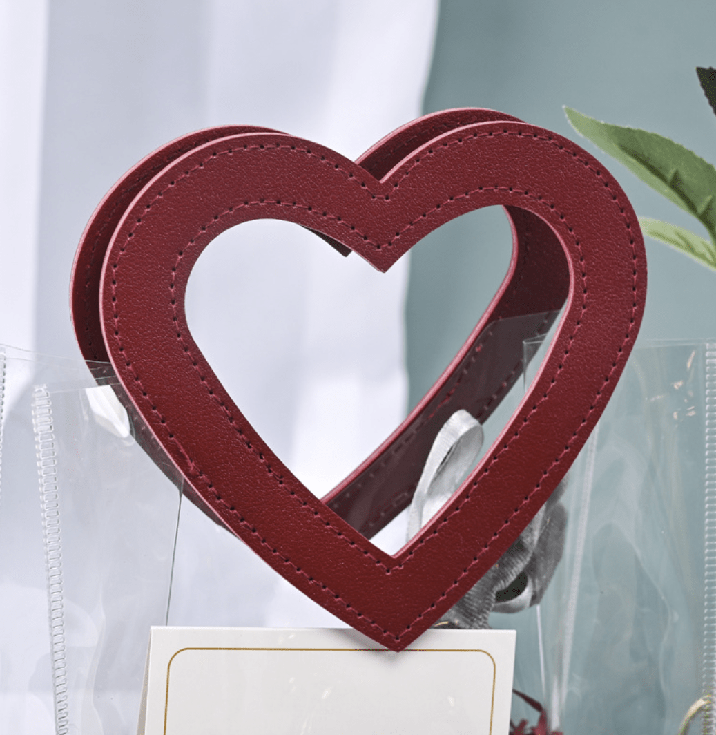 Heart Design Transparent PVC Gift Bag