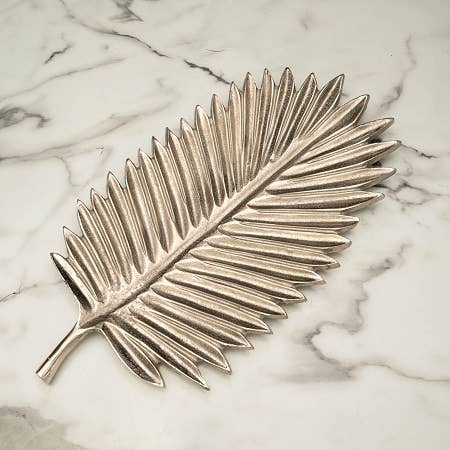 Tropical Leaf Aluminum Tray