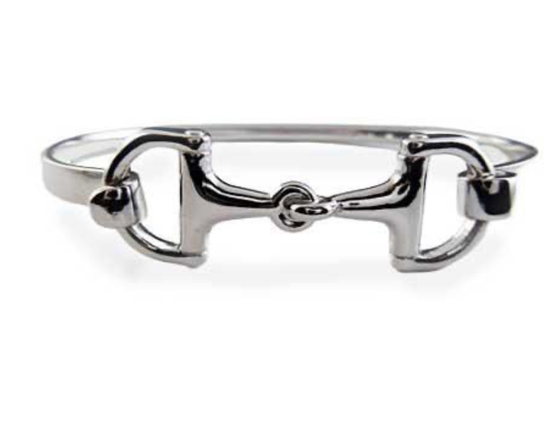 Snaffle Cuff Bangle Bracelet- Brass