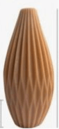 Line Stripped Candle