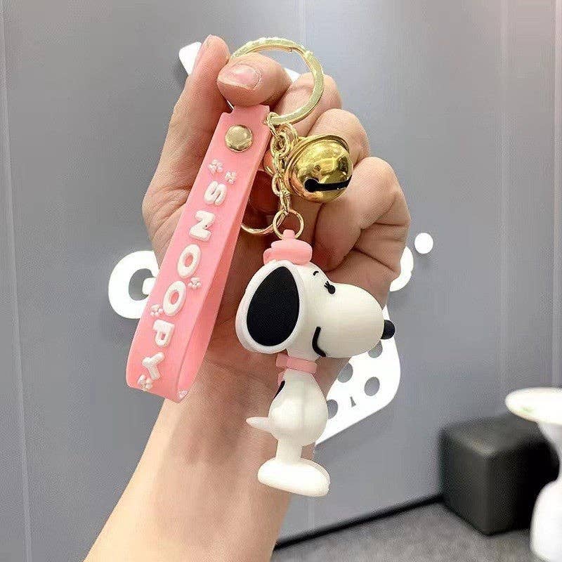 Cute Snoopy Doll Silicone Keychain