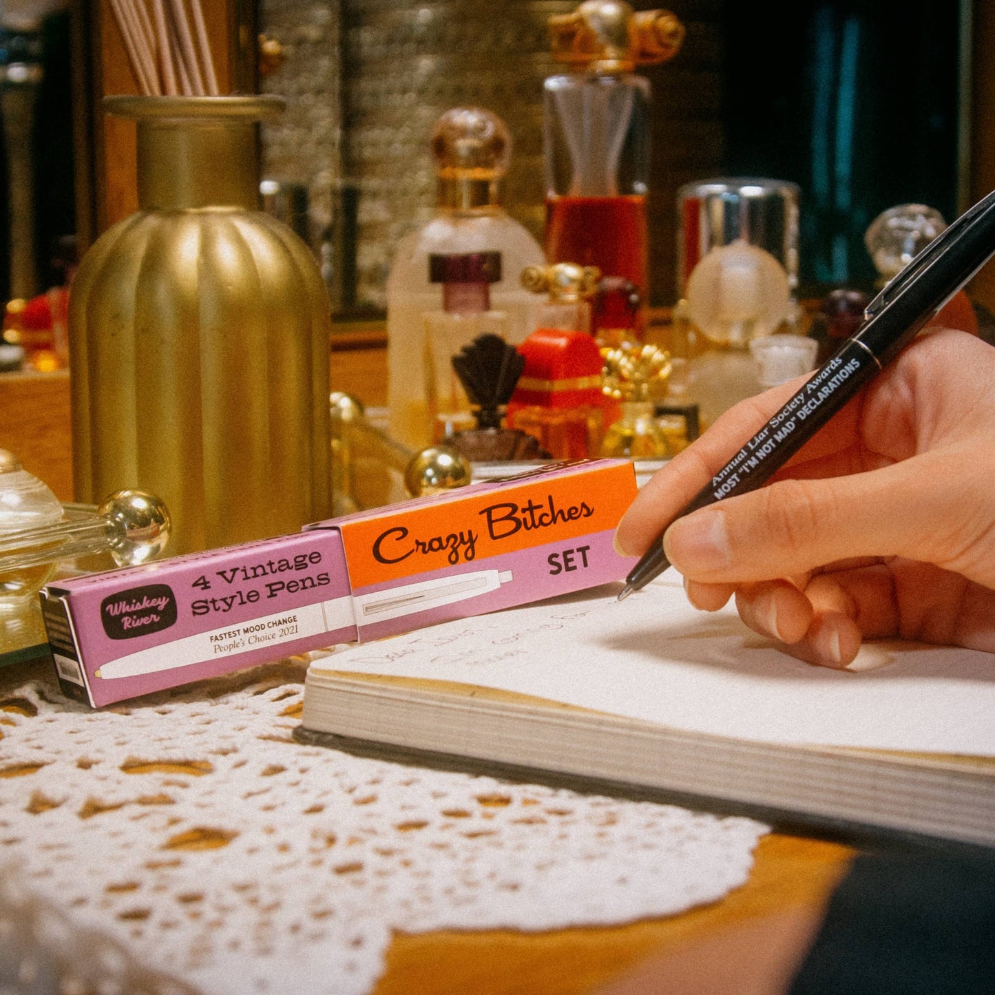 Crazy Bitches Awards Pen Set | Funny Pens