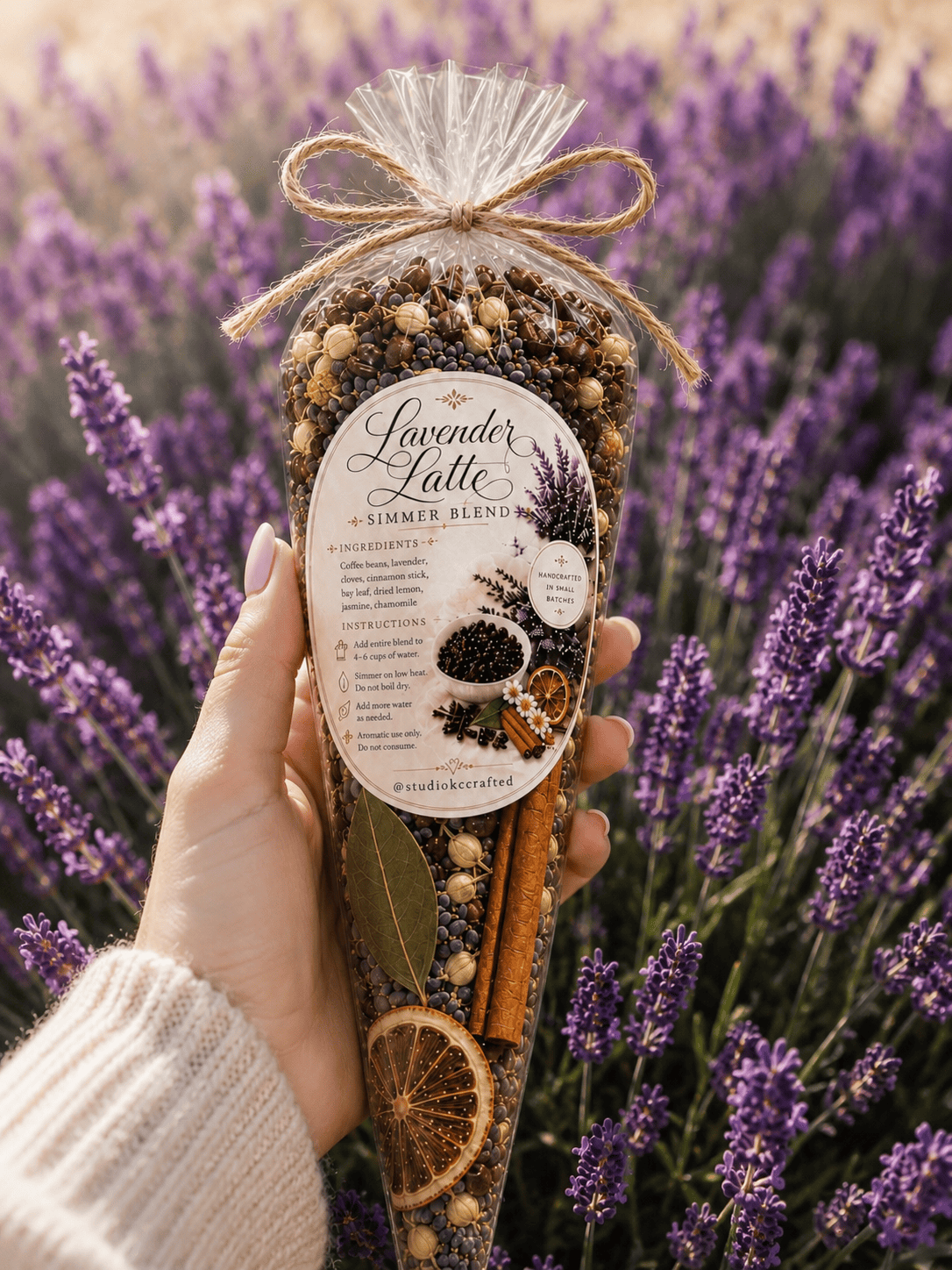 Lavender Latte Simmer Blend, Coffee House Scent, cozy fall,