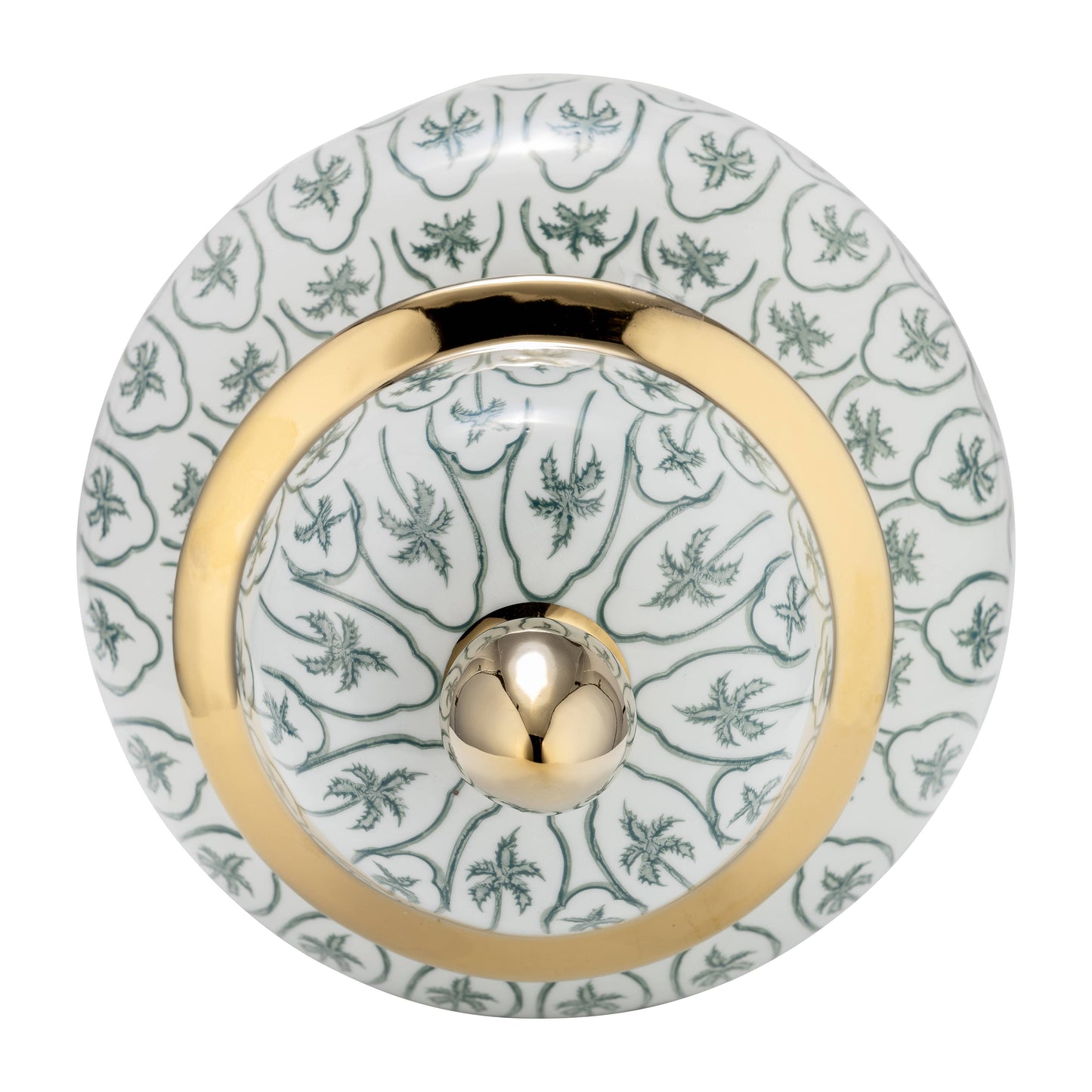 Ceramic Accents Lidded Decorative Ginger Jar - Green, 18 in.