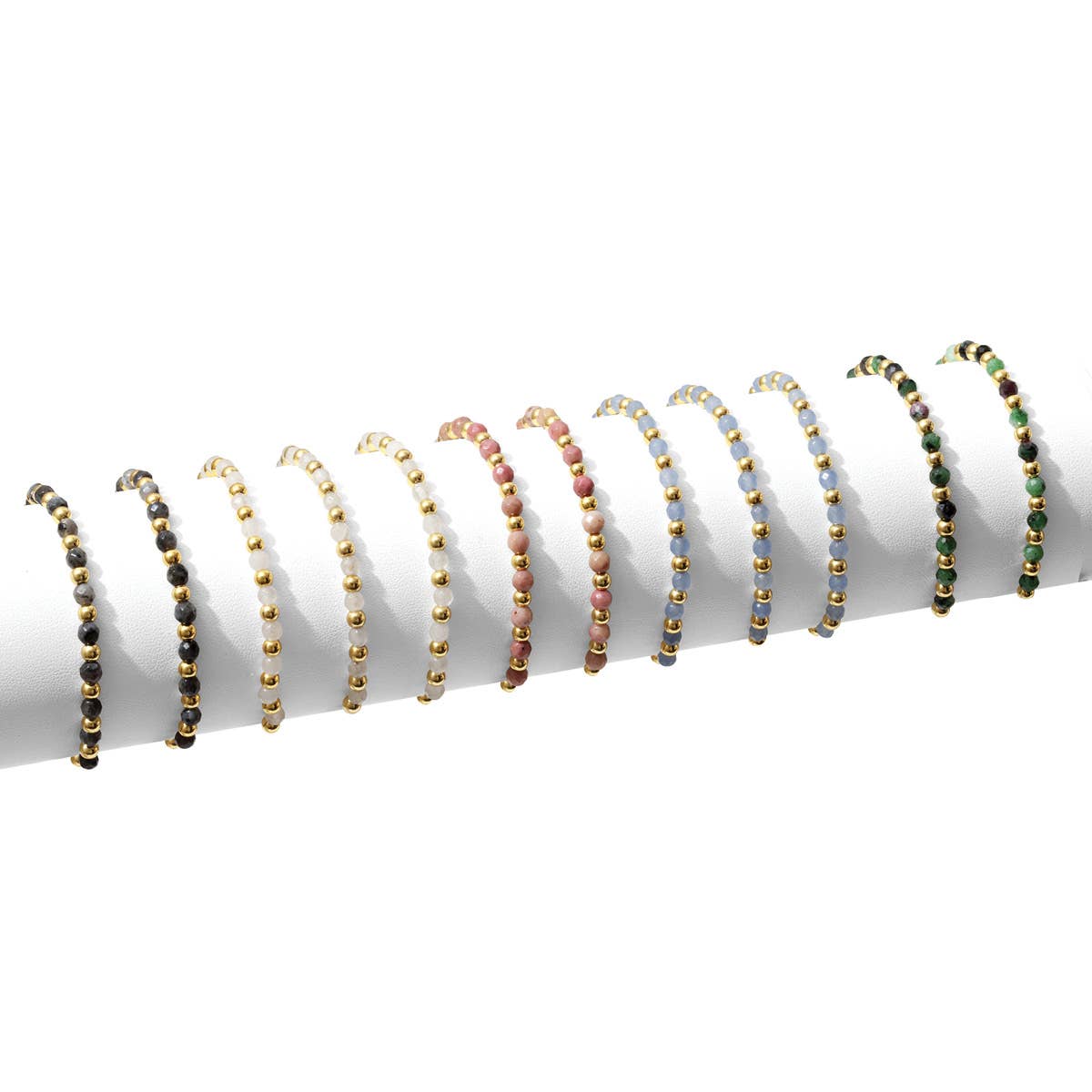 Stretch Stone & Bead Bracelet - Assorted