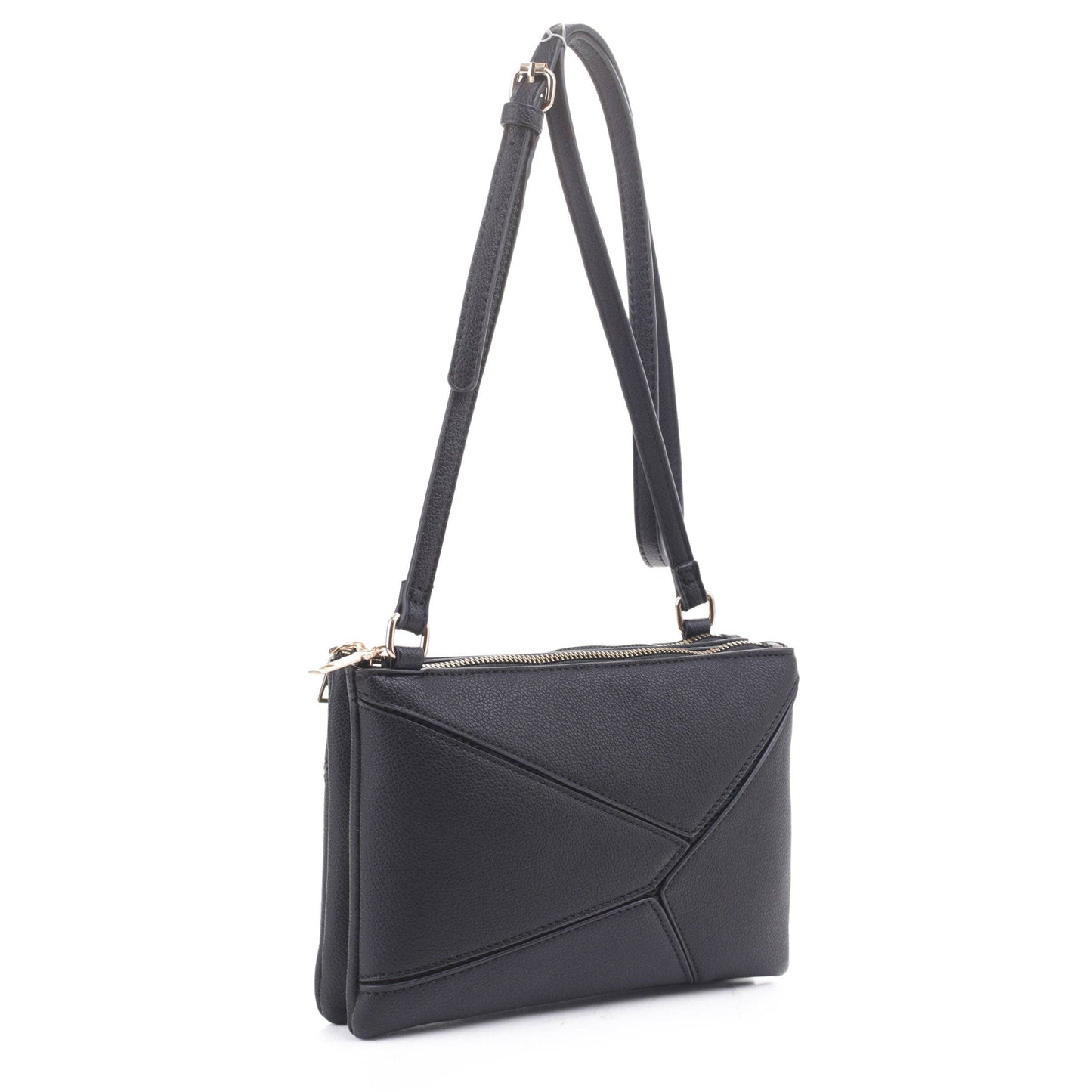 MT20356 Asymmetrical Geometric Clutch Crossbody