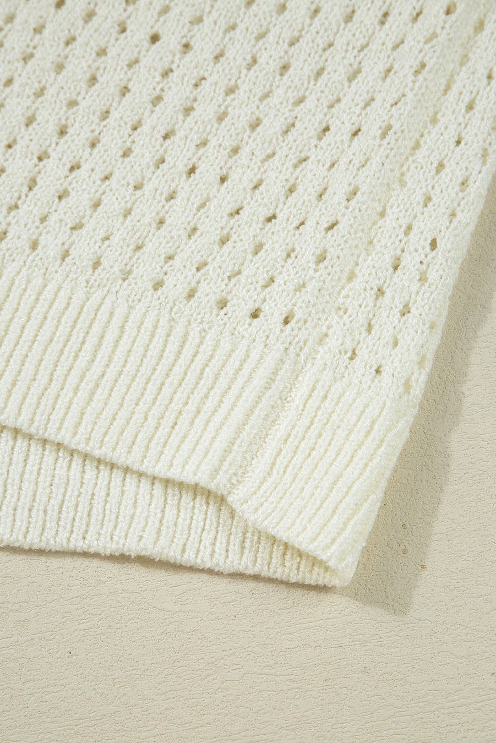 BEACH Hollow Out Knitted Lightweight Dolman Sweater (S-XL)