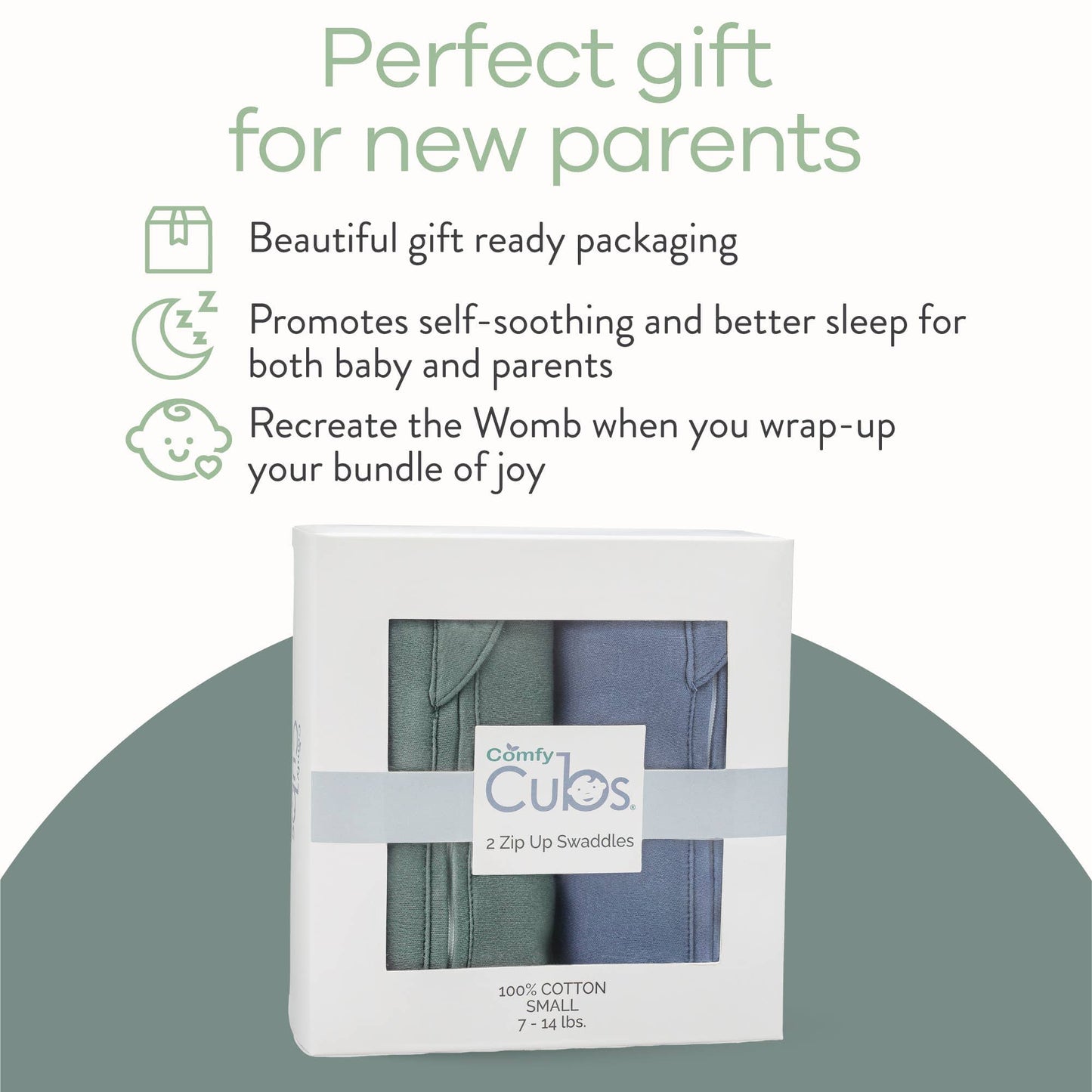 Easy Zipper Swaddle Blankets by Comfy Cubs