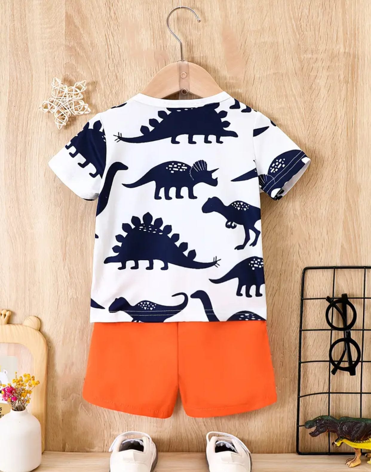 Dino Shirt and Shorts Set