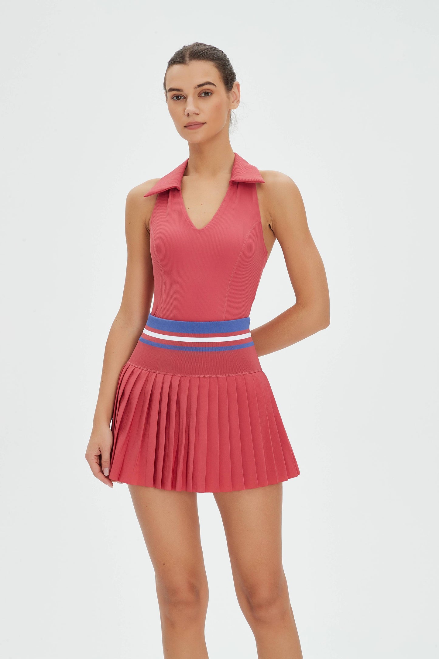 Joni Lycra® High Waist Pleated Tennis Skirt