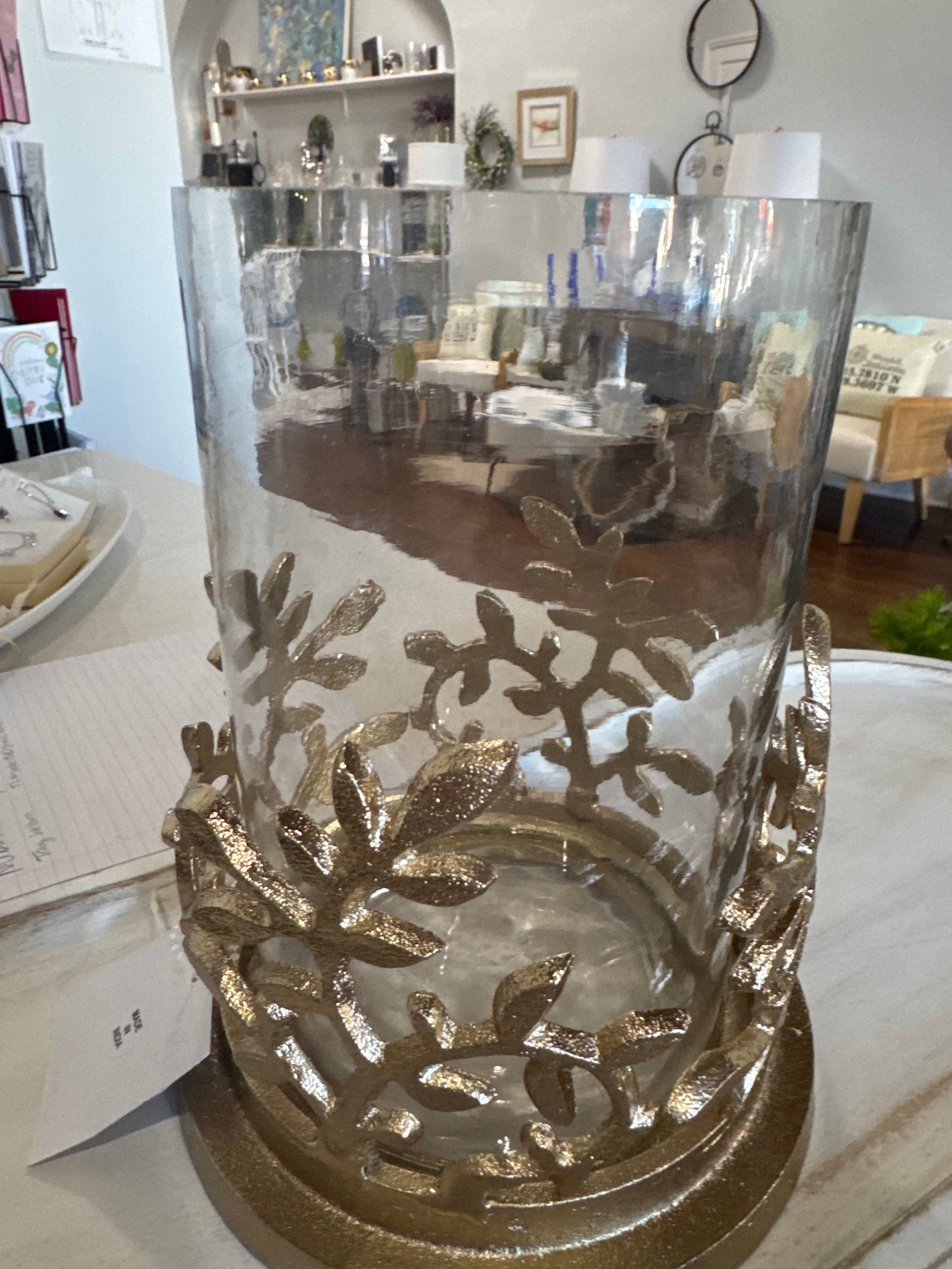 Gold Leaf Sconce