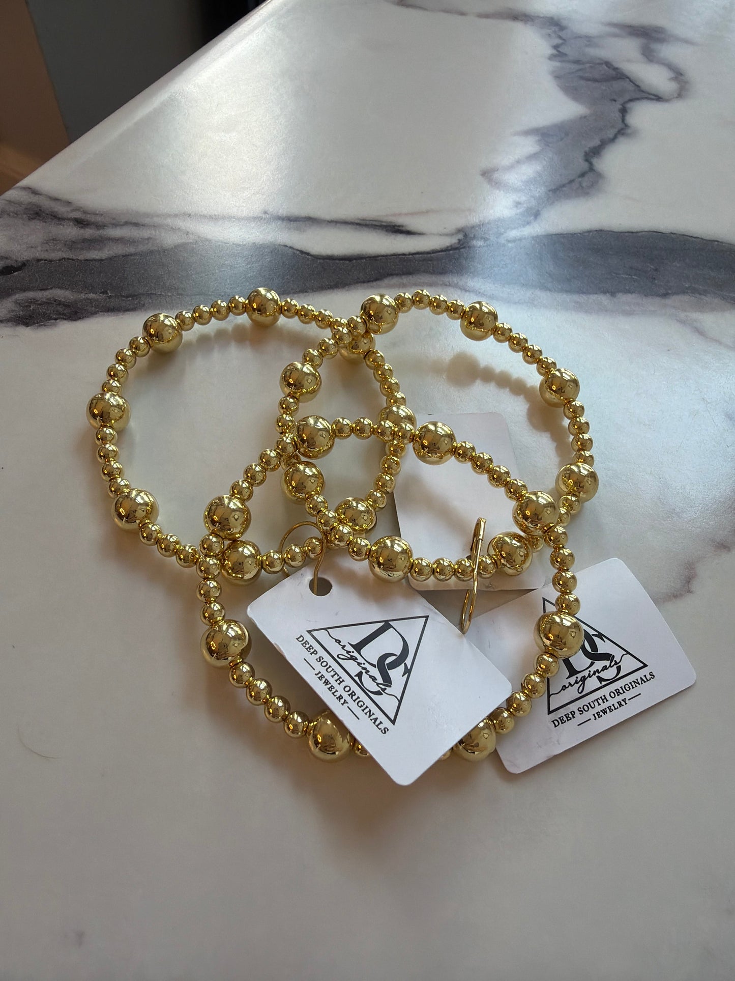 Gold Filled DS Beeded Bracelet