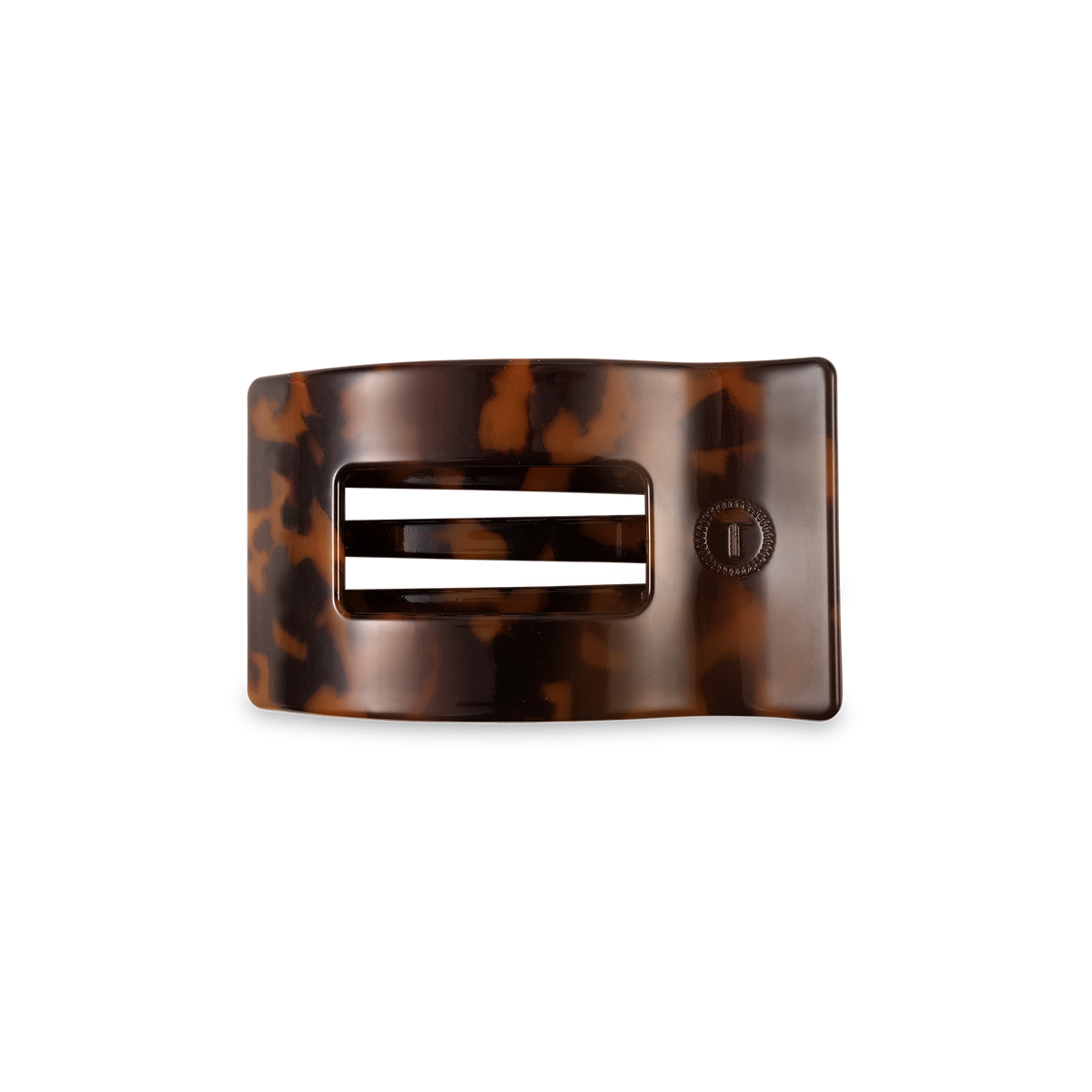 Tortoise | Small | Flat Rectangle Hair Clip