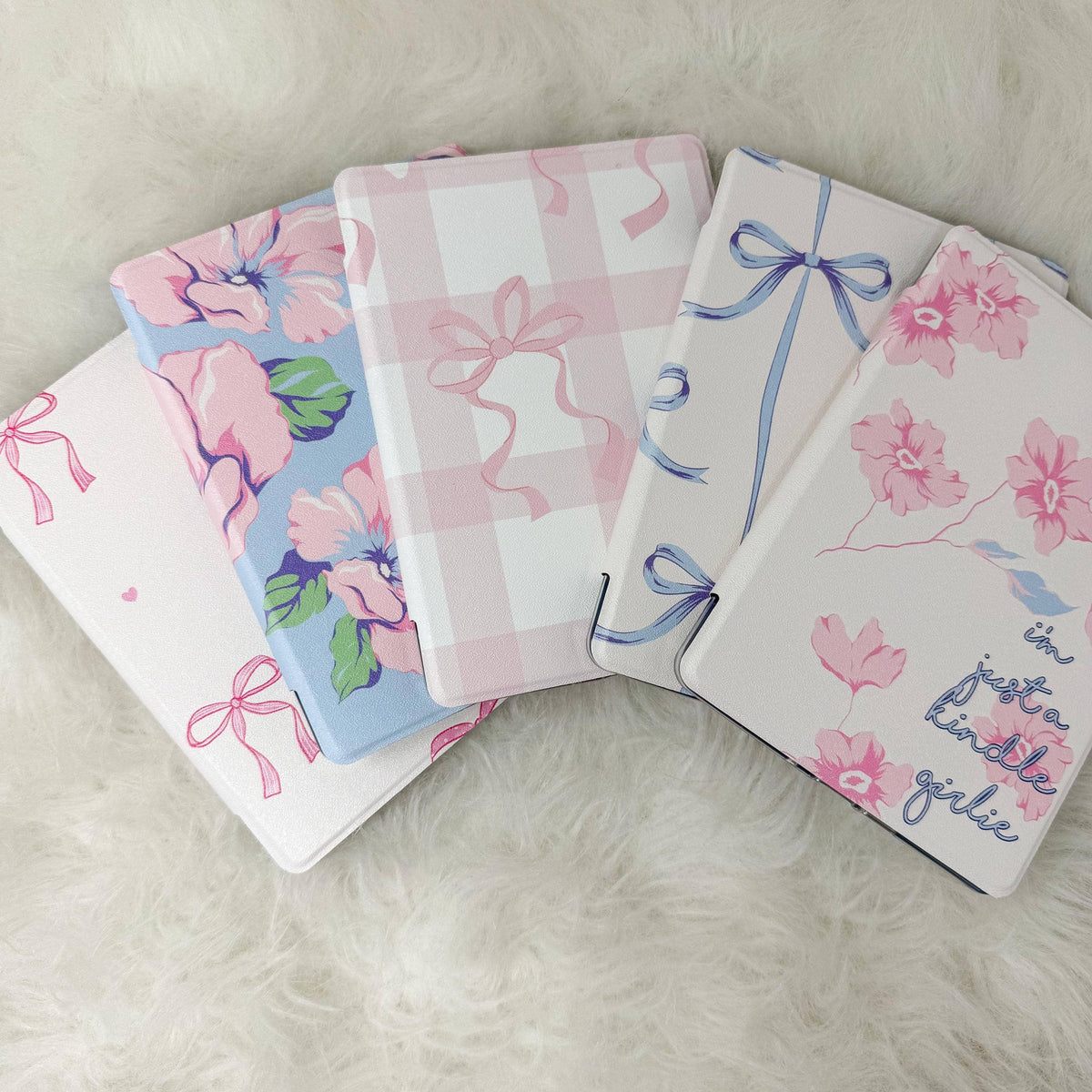 The Girlie Collection Kindle Case | Floral & Bow Clear Back