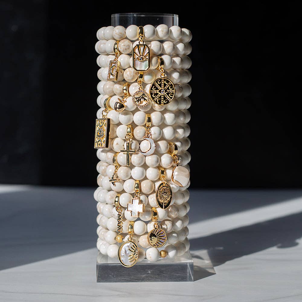 🍎Teacher Gift🍎 Apple Charm, Gold, Charm Bar 