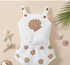 Seashell Sleeveless Romper