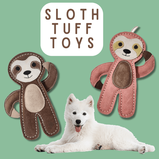 Tuff Toys Pet-friendly eco-sourced Sloth Dog Toy made of all