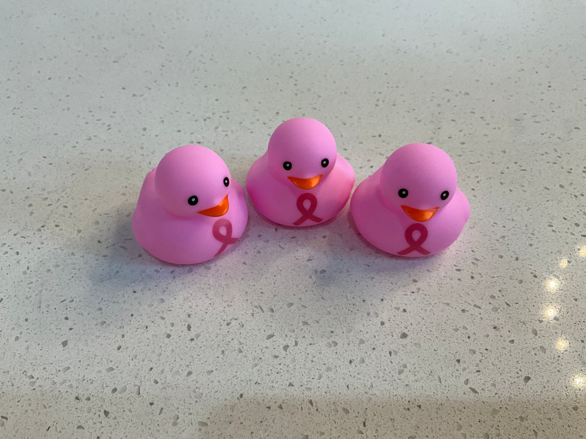Pink Breast Cancer Awareness Duck