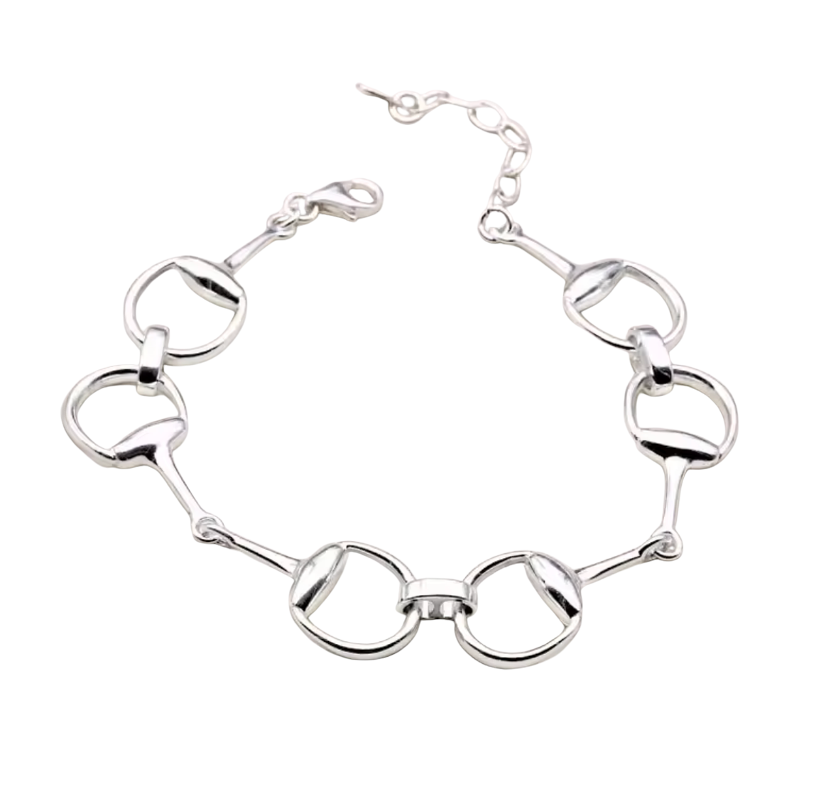 Snaffle Bit Line Bracelet 14K gold or silver