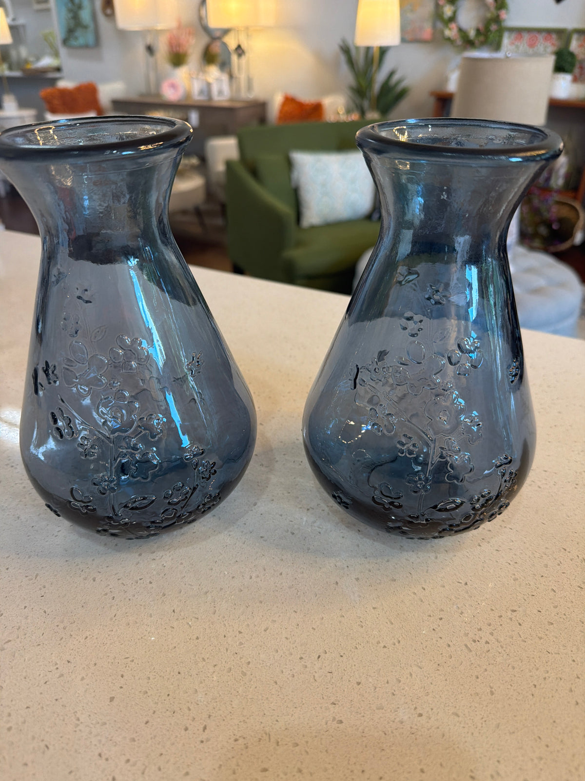 Blue Glass Vase