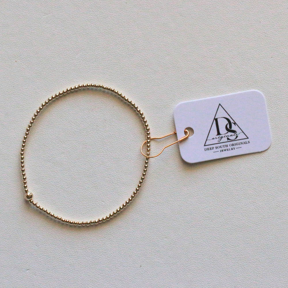Maggie Bracelet - Gold Filled Beaded Bracelet - 14k Gold Filled
