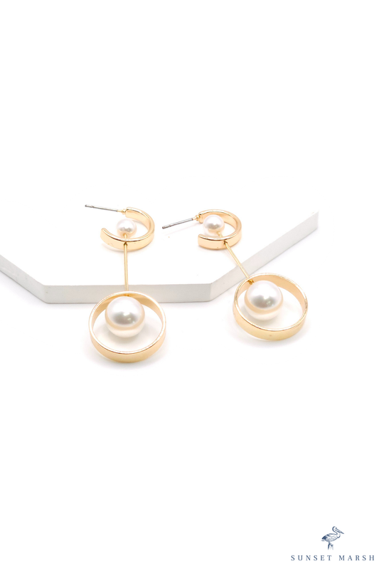 Celeste Drop - Gold Earrings