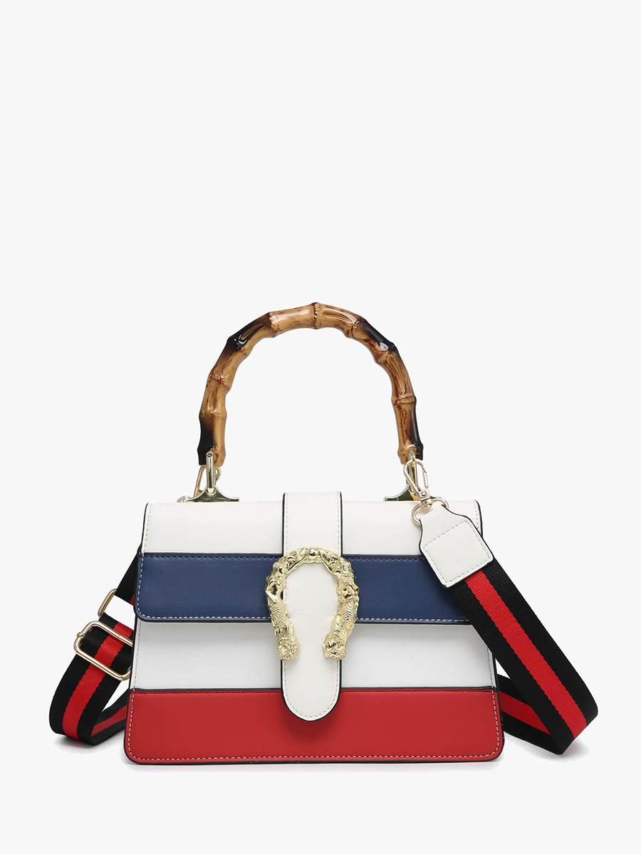 PP2050 Anya Color Block Crossbody w/ Guitar Strap