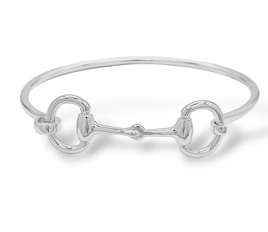 Snaffle Cuff Bangle Bracelet- Brass