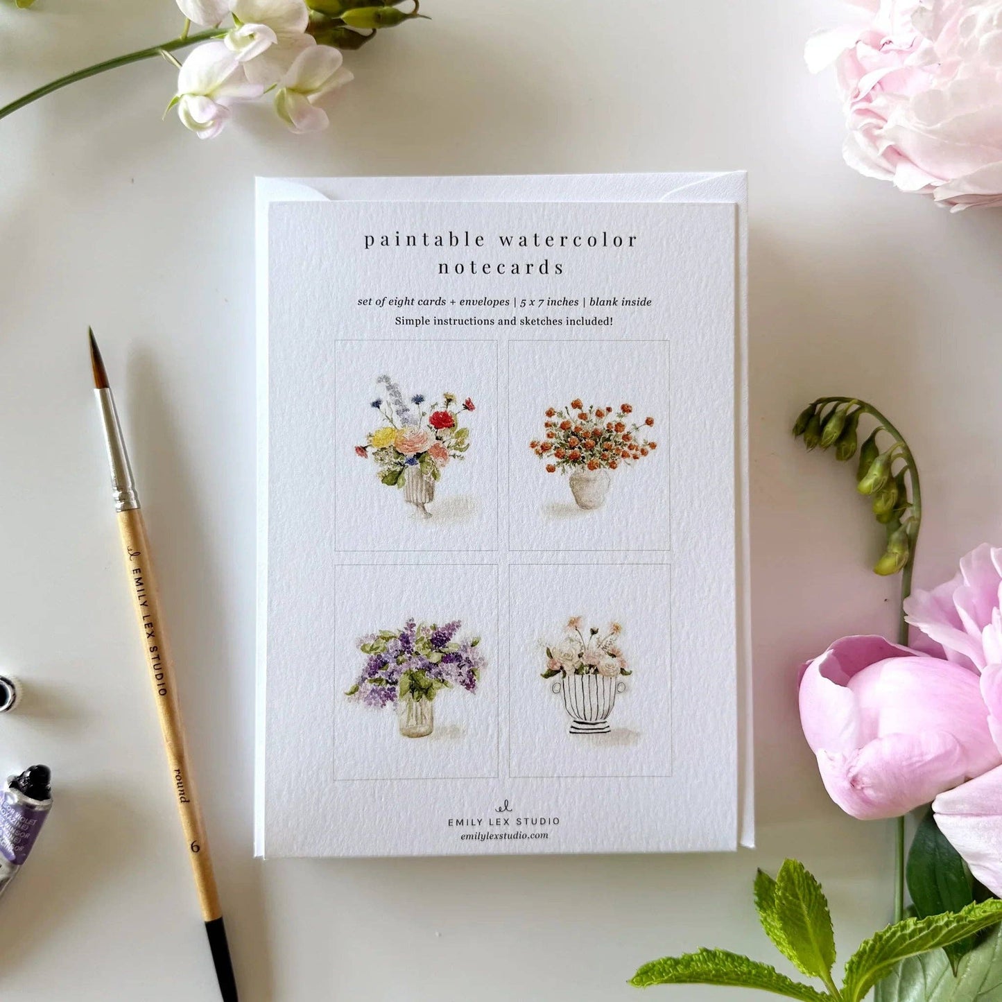 watercolor notecard set