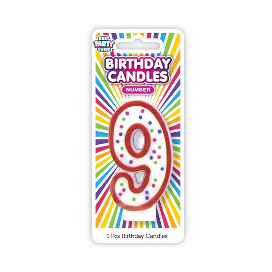 Number Birthday Candles 9