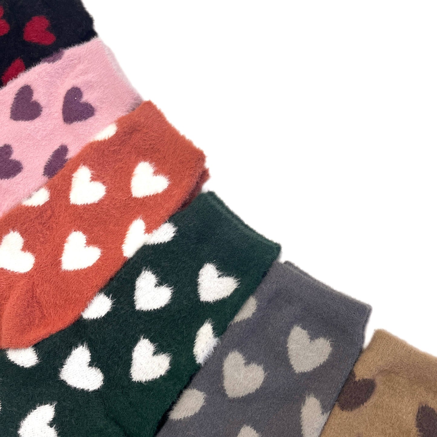 Furry Heart Winter Socks Acrylic Wool Chritsmas