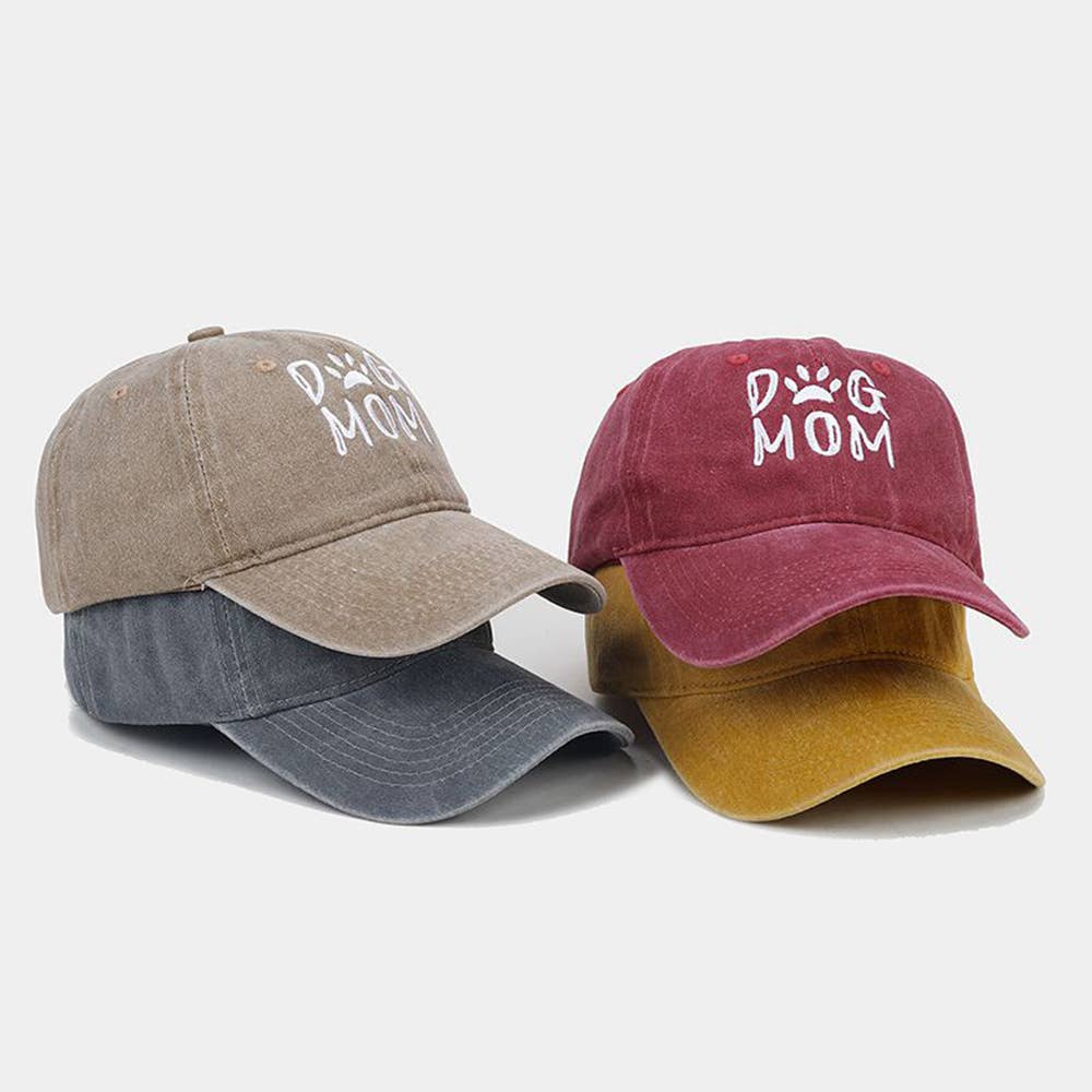 Cotton Worn-out Washed Letter Embroidered Baseball Cap