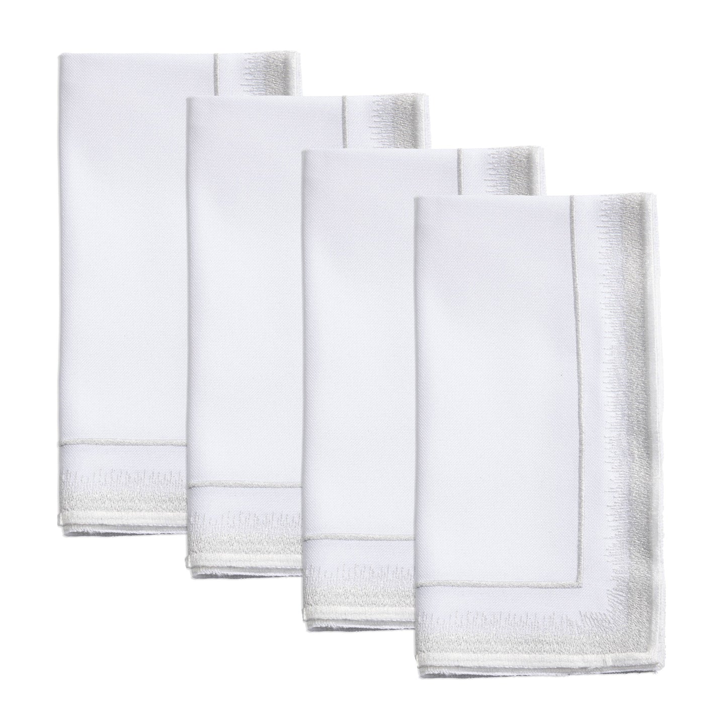Elegant Embroidered Border Cloth Napkin