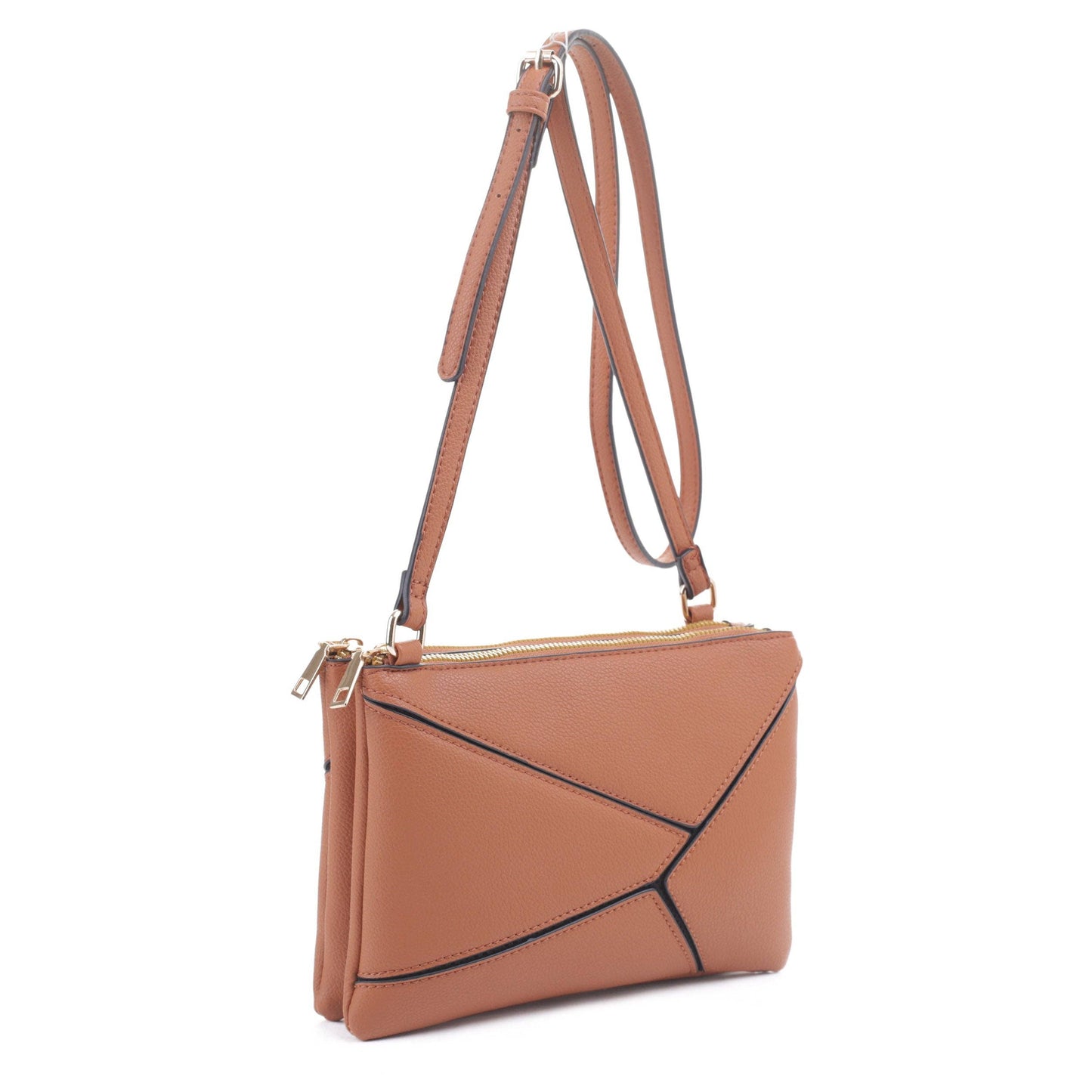 MT20356 Asymmetrical Geometric Clutch Crossbody