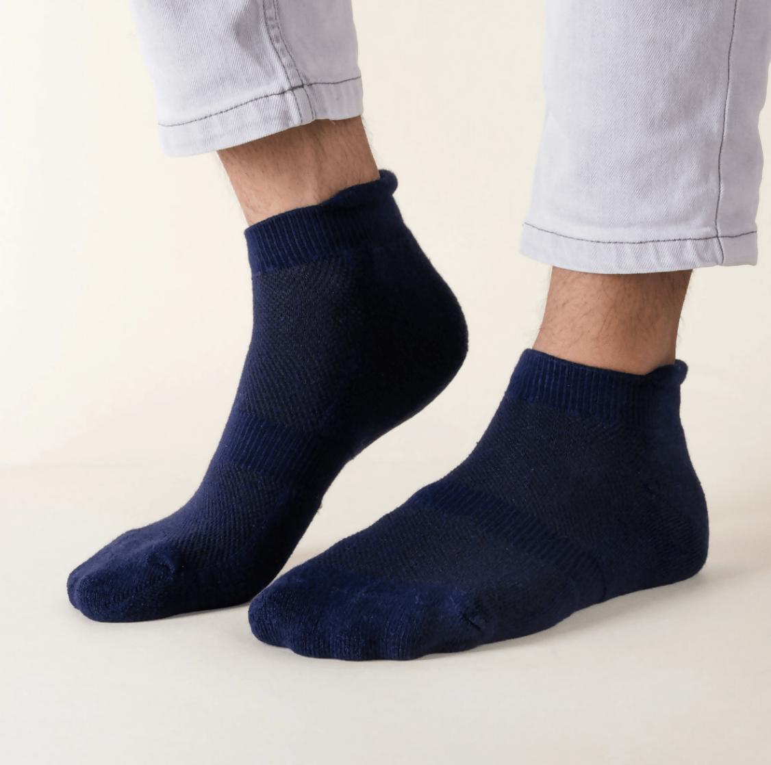 Navy Blue Bamboo Ankle Socks