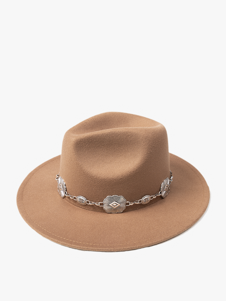 Annette Fedora w/ Concho Chain Band