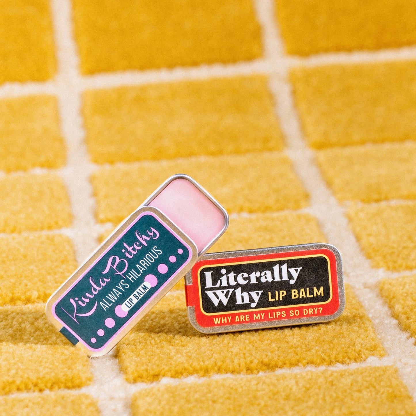 Kinda Bitchy Lip Balm | Funny Old School Tin