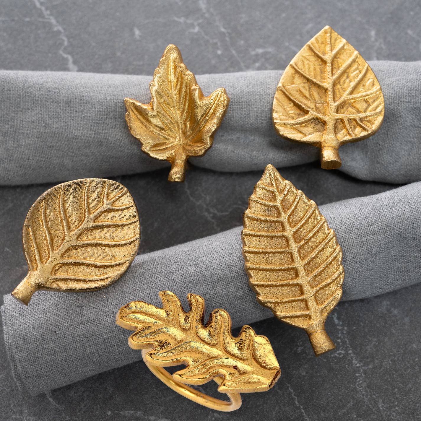 Gold Leaf Napkin Ring