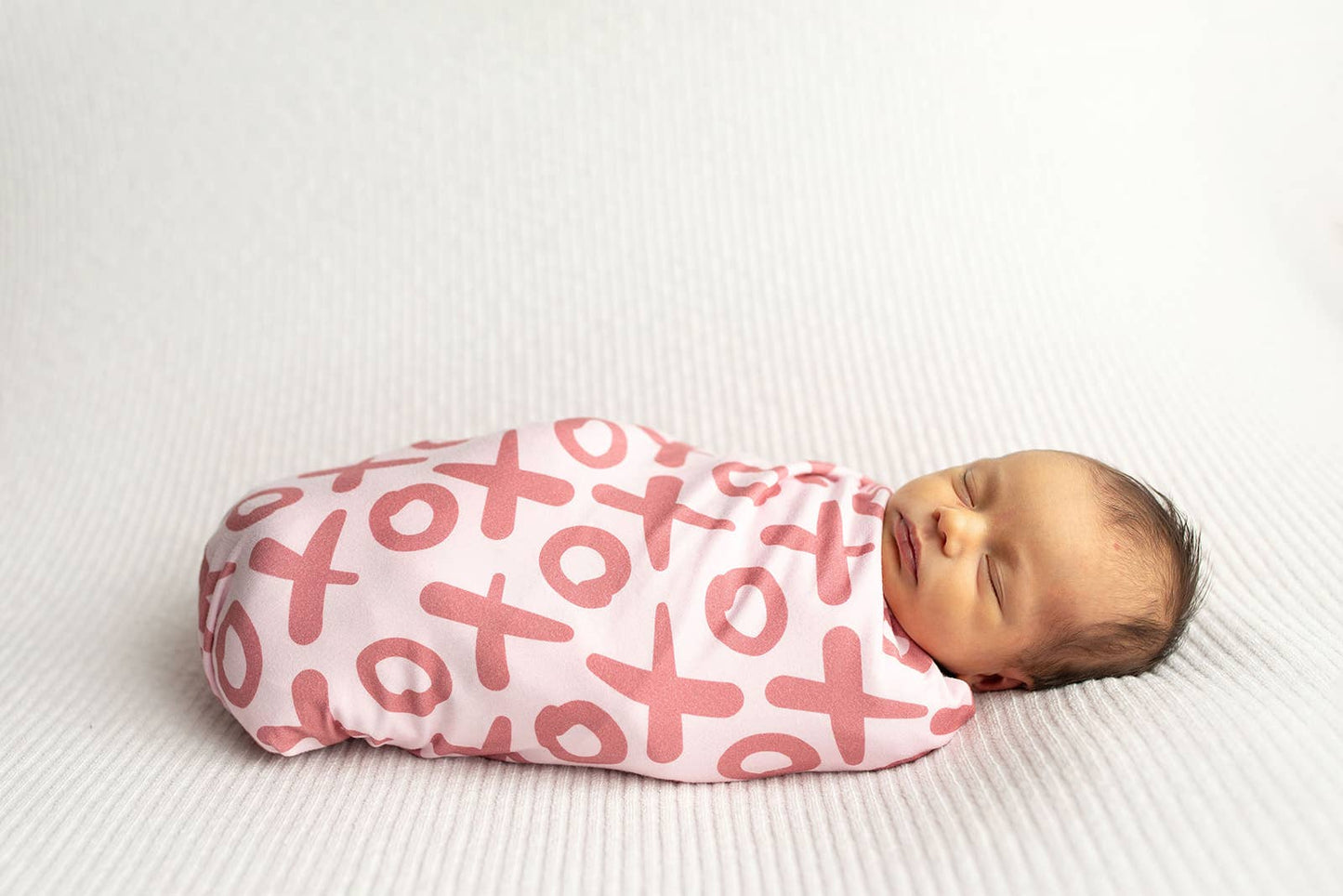 Valentine's XOXO Bamboo Newborn Lovey Small Swaddle Blanket