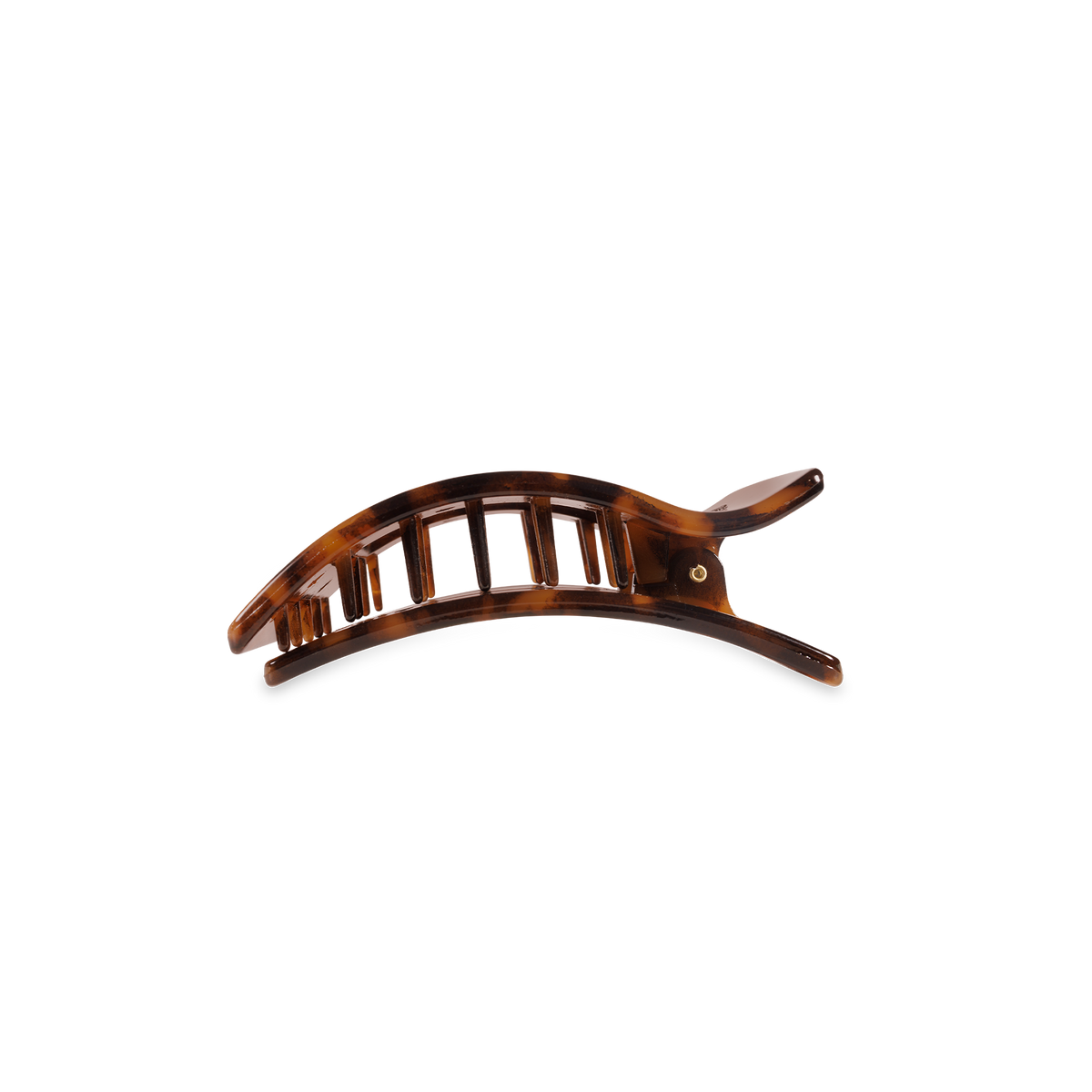 Tortoise | Small | Flat Rectangle Hair Clip