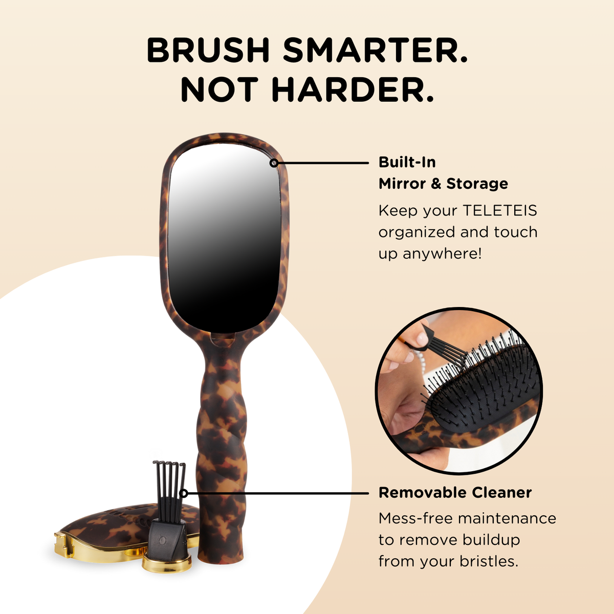 Detangler Brush |Tortoise| Medium