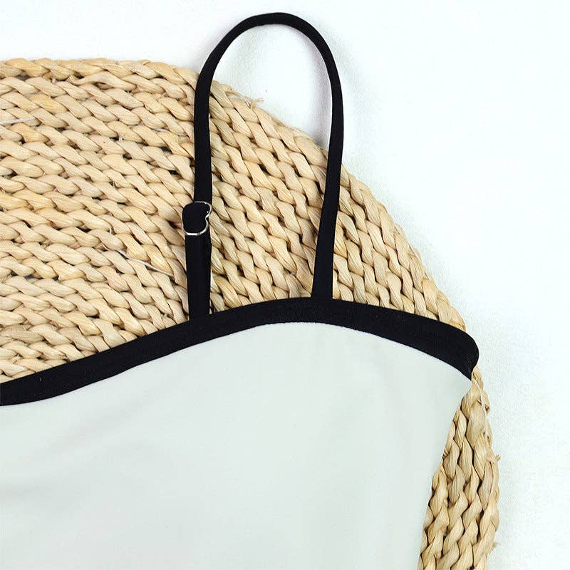 Simple Color Block Sexy One Piece Swimwear DPSW1114
