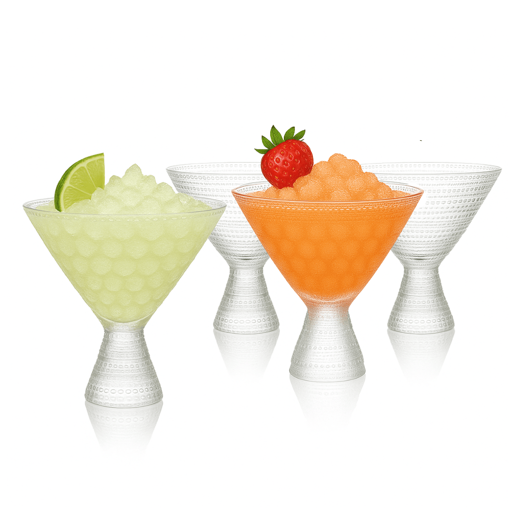 Clear Hobnail Martini Glasses (Set of 1) -9oz